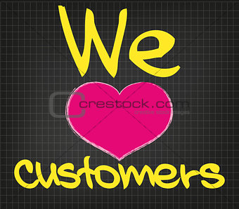 We love customers