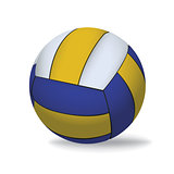 Volleyball Isolated on White Illustration