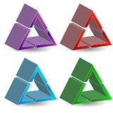 Geometric shape company logo design