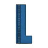 Alphabet Blue Jeans Letter
