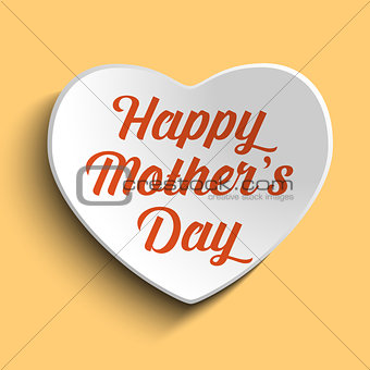 Happy Mother Day Heart Background