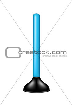 Plunger with blue handle