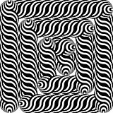 Design monochrome labyrinth pattern