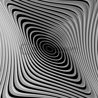 Design monochrome whirl ellipse motion background