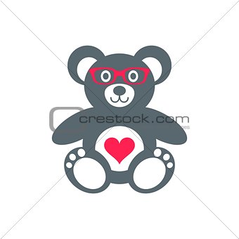 Teddy bear with glasses