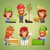 Farmers at Spring Work Set