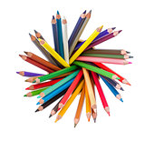 colored pencils isolated