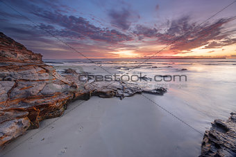 Dawn skies at Plantation Point Jervis Bay Australia