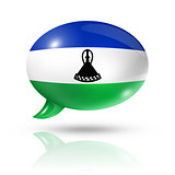 Lesotho flag speech bubble