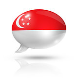Singapore flag speech bubble