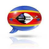 Swaziland flag speech bubble