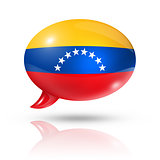Venezuelan flag speech bubble
