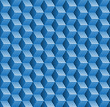 Seamless pattern with 3d cubes