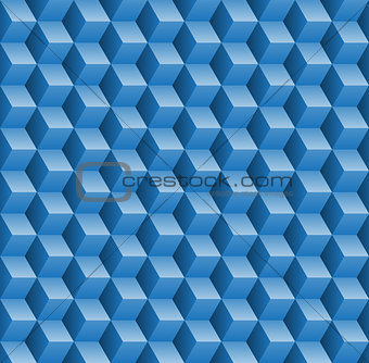Seamless pattern with 3d cubes
