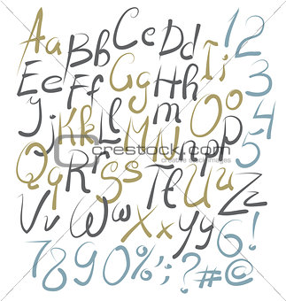 Vector Hand Drawn Alphabet