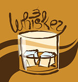 Vector Glass of Whiskey