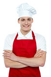 Portrait of confident male chef