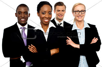 Portrait of team of business associates