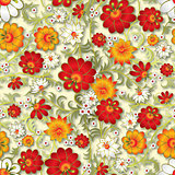 abstract seamless floral ornament