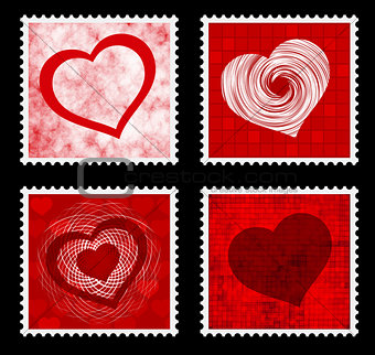 valentines stamps