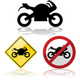 Motorcycle signs
