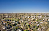aerial landscape of Colorado city