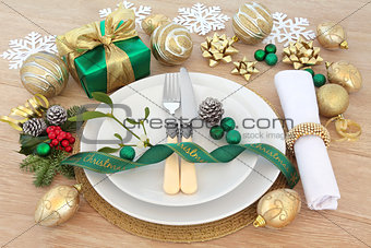 Christmas Place Setting