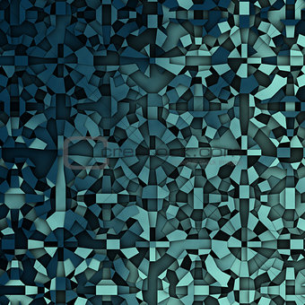 abstract fragmentation geometric in blue backdrop