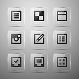Set of web icons. Vector illustration.