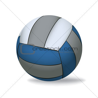 Volleyball Isolated on White Illustration