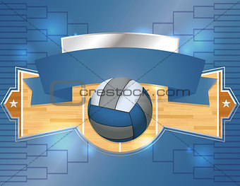 Volleyball Tournament Illustration
