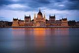 Hungarian Parliament Building at dawn, Budapest