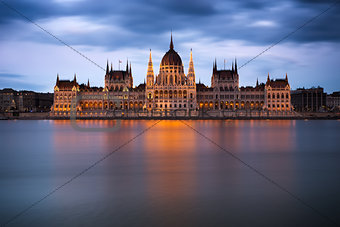 Hungarian Parliament Building at dawn, Budapest