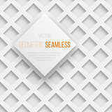 Abstract seamless geometric square pattern with shadow