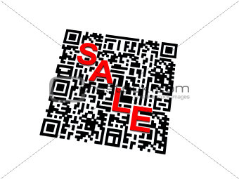 QR code with SALE word