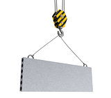 crane hook with plate