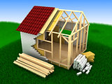 frame house construction