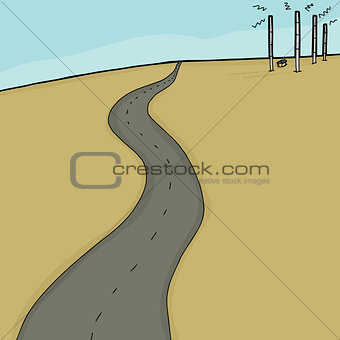 Road and Radio Towers