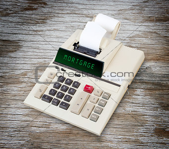 Old calculator - mortgage