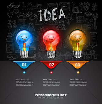 Infographic Layout for Brainstorming Concept background with graphs 