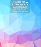 Low Poly trangular trendy hipster background