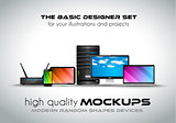 Modern devices mockups for your business projects. 
