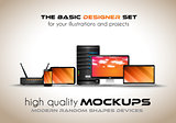 Modern devices mockups for your business projects.