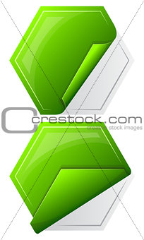 Collection hexagon sticker