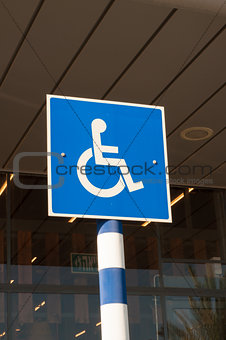 sign of disabled parking