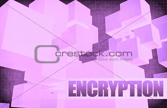 Encryption on Futuristic Abstract