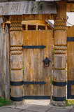 Old wooden  door