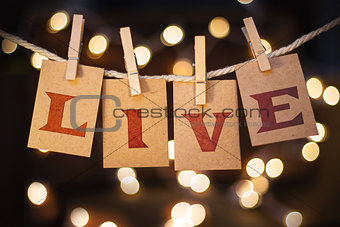 Live Concept Clipped Cards and Lights