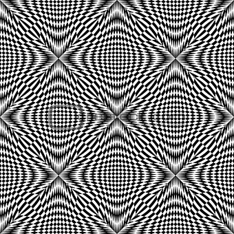 Design seamless monochrome checkered pattern