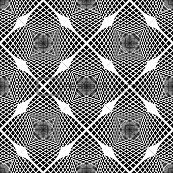 Design seamless monochrome geometric pattern